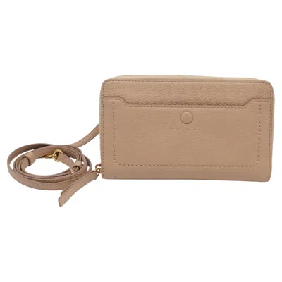 Pre-owned Marc Jacobs Crossbody Bag In Beige Leather In Brown