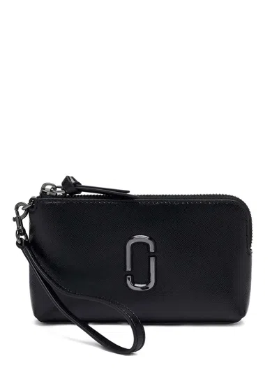 Marc Jacobs Crossbody Bag Leather "the Wristlet" Snapshot In Black