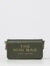 Marc Jacobs Compact Clutch Bag With Embossed Logo In Green