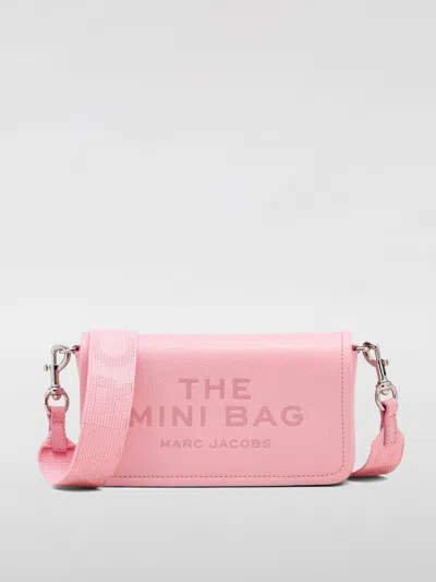 Marc Jacobs The Mini Bag In Pebbled Leather In Pink