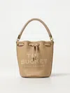 Marc Jacobs The Mini Faux Leather Bucket Bag In Beige