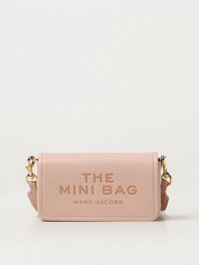 Marc Jacobs The Mini Bag Shoulder Bag In Rose-pink Leather In Neutral