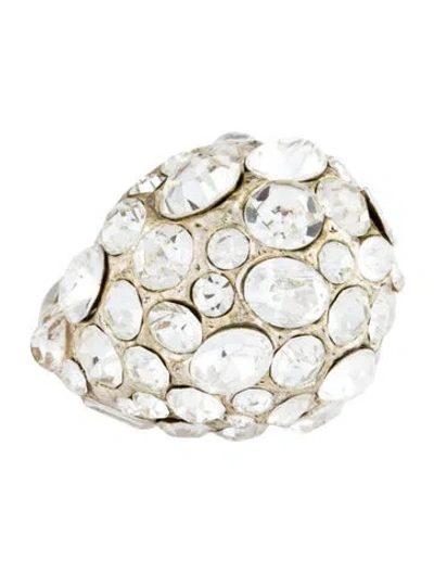 Pre-owned Marc Jacobs Crystal Cocktail Ring In Multi