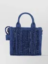 Marc Jacobs Crystal Embellished Crossbody Tote With Top Handles