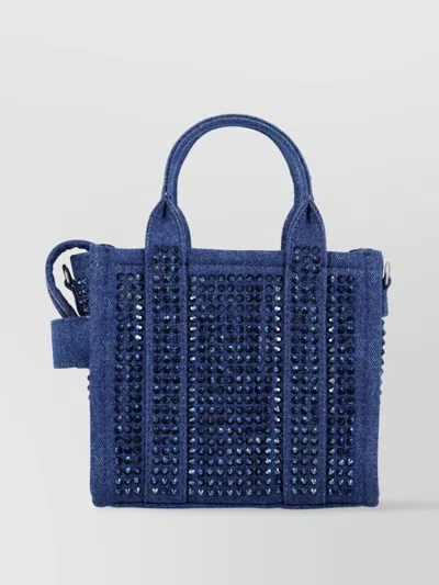 Marc Jacobs Crystal Embellished Crossbody Tote With Top Handles