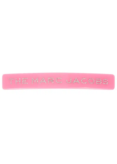 Marc Jacobs Crystal-embellished Hair Clip In Pink