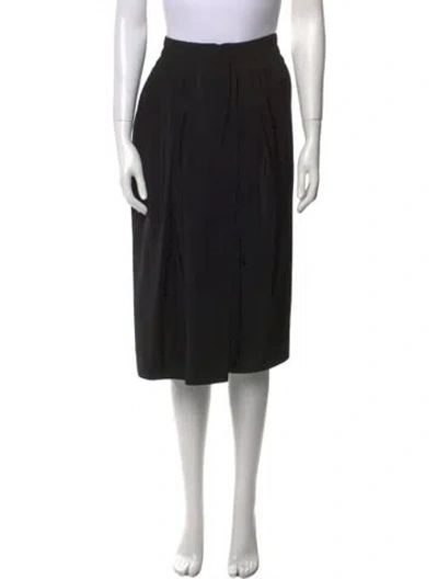 Pre-owned Marc Jacobs Crystal Embellishments Midi Length Skirt In Black