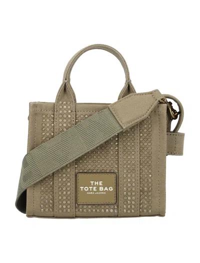 Marc Jacobs The Mini Tote Crystal In Slate_green_crystal