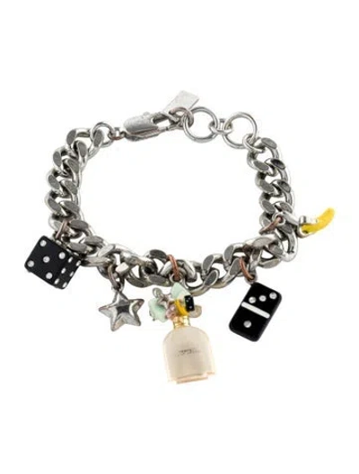 Pre-owned Marc Jacobs Crystal Perfect Charm Bracelet, 7.25"