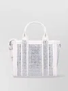 Marc Jacobs Crystal Studded Crossbody Tote With Top Handles