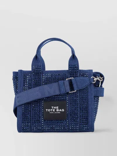 Marc Jacobs Crystal Studded Small Denim Tote