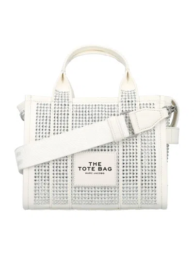 Marc Jacobs Crystal Tote Bag In White