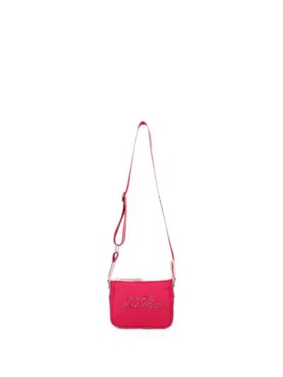 Marc Jacobs Kids' Crystal-logo Shoulder Bag In Blue