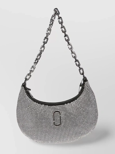 MARC JACOBS CURVED CHAIN METALLIC SHOULDER BAG