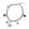 Marc Jacobs Daisy Balloon Charm Bracelet In Black