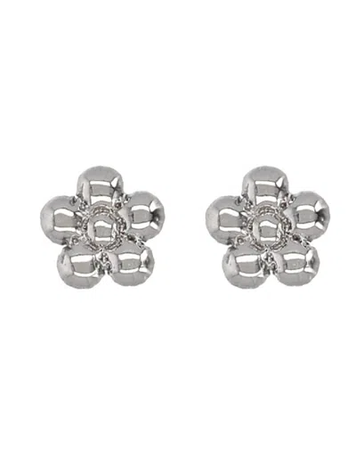 Marc Jacobs Daisy Balloon Earrings In Metallic