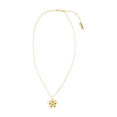 Marc Jacobs Daisy Balloon Necklace In Gold