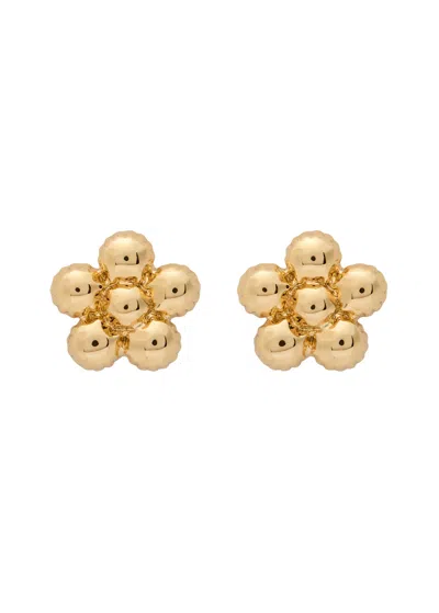 Marc Jacobs Daisy Balloon Stud Earrings In Gold