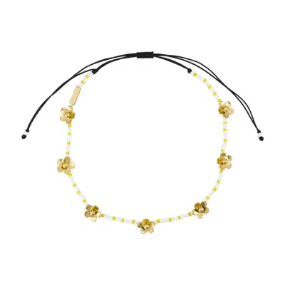 MARC JACOBS MARC JACOBS DAISY BEADED STATION NECKLACE -  - METAL - GOLD