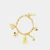 Marc Jacobs Daisy Charm Bracelet In Gold