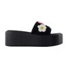 Marc Jacobs Daisy Crochet Platform Slides