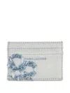 Marc Jacobs Daisy Denim Card Case In Pink