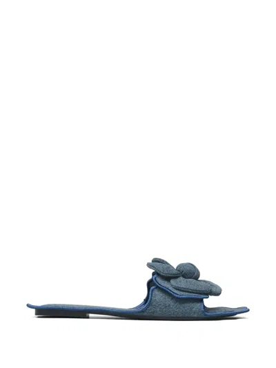 Marc Jacobs Daisy Denim Sandals In Blue