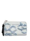 Marc Jacobs Daisy Denim Wallet In White