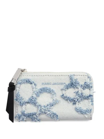 Marc Jacobs Daisy Denim Wallet In White