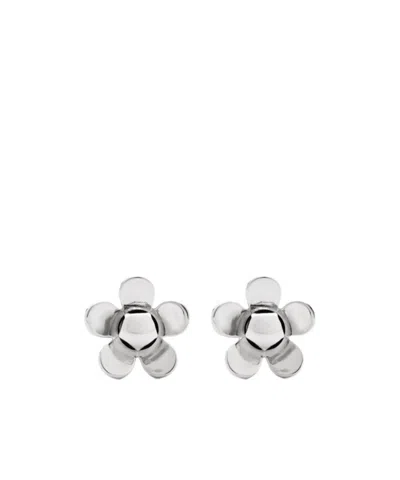 Marc Jacobs Daisy Earrings In White