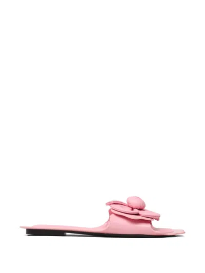 Marc Jacobs Daisy Floral-appliqué Sandals In Pink