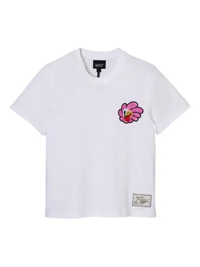Marc Jacobs Daisy Flower-detail T-shirt In White
