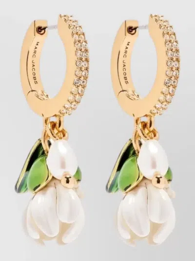 Marc Jacobs Daisy Hoop Earrings Featuring Drop Charm