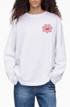 Marc Jacobs Daisy Long Sleeve Graphic T-shirt In White