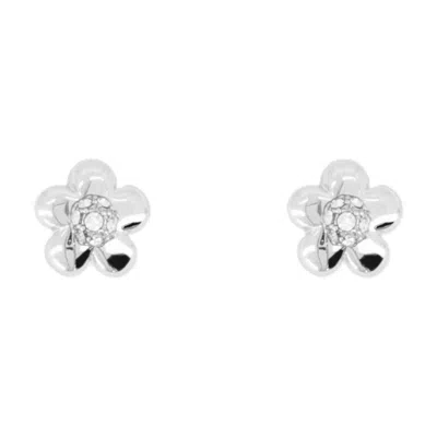 Marc Jacobs Daisy Micro  Earrings In Silver