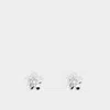 Marc Jacobs Daisy Micro  Earrings In Silver