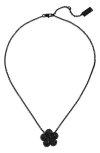 MARC JACOBS MARC JACOBS DAISY PAVÉ PENDANT NECKLACE