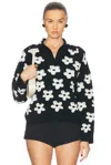 Marc Jacobs 'floral Jacquard' Polo Shirt In Black & White