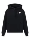 Marc Jacobs Graphic Print Hoodie Front Pocket In Black