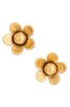 Marc Jacobs Daisy Stud Earrings In Purple
