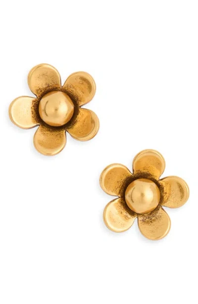 Marc Jacobs Daisy Stud Earrings In Purple