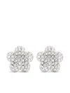 Marc Jacobs The Daisy Pave Stud Earrings In Metallic