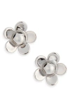 Marc Jacobs Daisy Stud Earrings In Silver