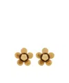 Marc Jacobs Daisy Stud Earrings In Transparent