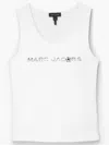 Marc Jacobs White Tank Top With Embroidered Logo In White