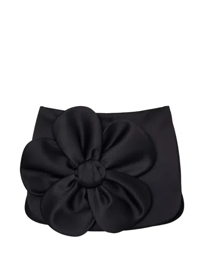 Marc Jacobs Daisy-appliqué Mini Skirt In Black