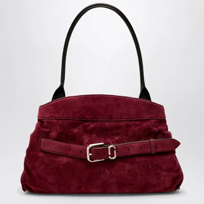 Marc Jacobs Dakota Bag In Suede Dark Plum In Red