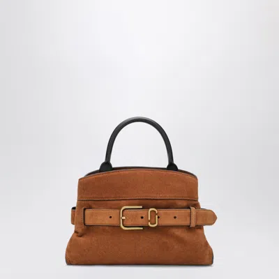 Marc Jacobs Dakota Mini Small Satchel In Suede In Brown
