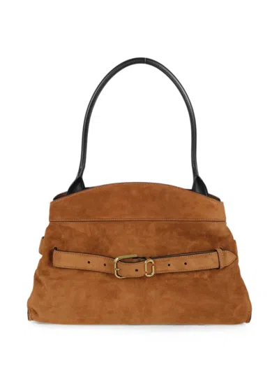 Marc Jacobs Dakota Suede Satchel Bag In Red