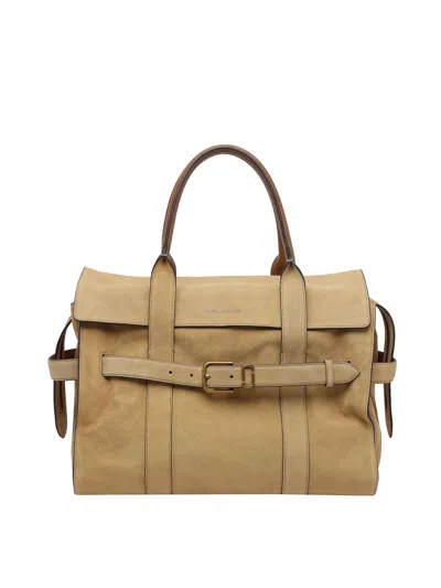 Marc Jacobs Dakota Suede Tote Bag In Nude